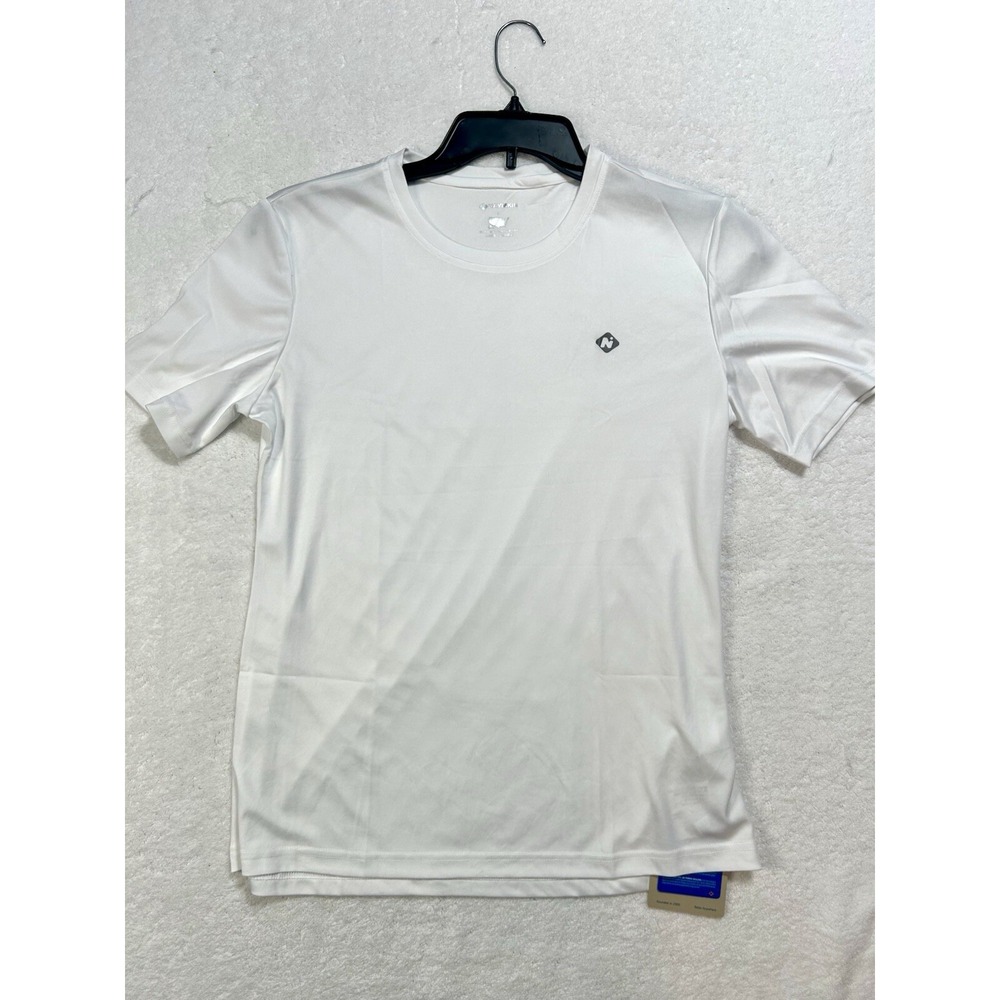Naviskin Women's Large White Polyester Short Sleeve T-Shirt NEW (D5)
